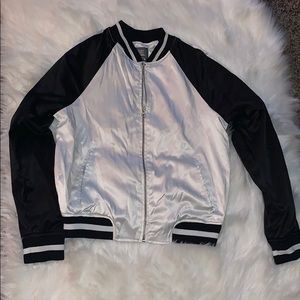 Satin bomber jacket